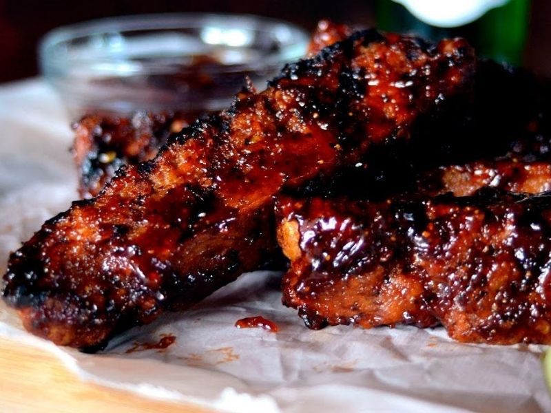 barbeque (BBQ) seitan strips