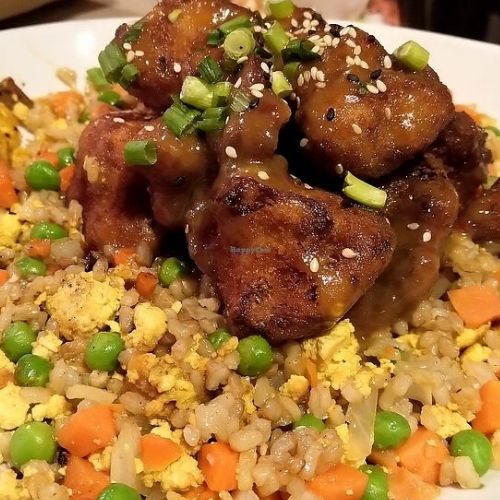 cauliflower and pea meal
